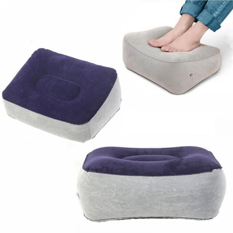 Office Footrest Cushion - インフレータブルフットレストピロー PVCフットレストエアピロークッション 旅行 オフィス 自宅 脚上げ