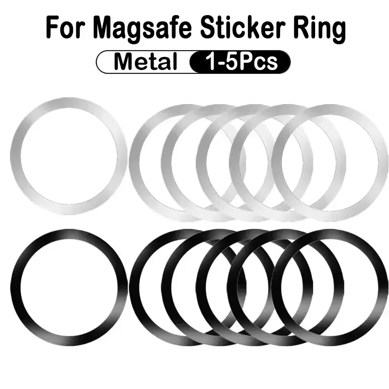 Magazine File Holder - ステンレス製ユニバーサル磁気金属プレートリング（MagSafeワイヤレス充電器用鉄板ステッカーマグネット車載電話ホルダー）