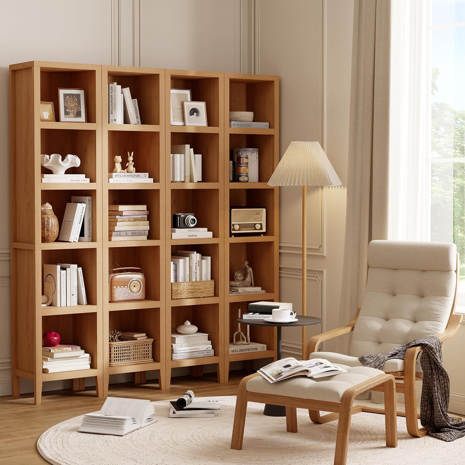 高さ70インチの細身の5段本棚、カスタマイズ可能 - Bookshelf 5 Tier のレビューと価格