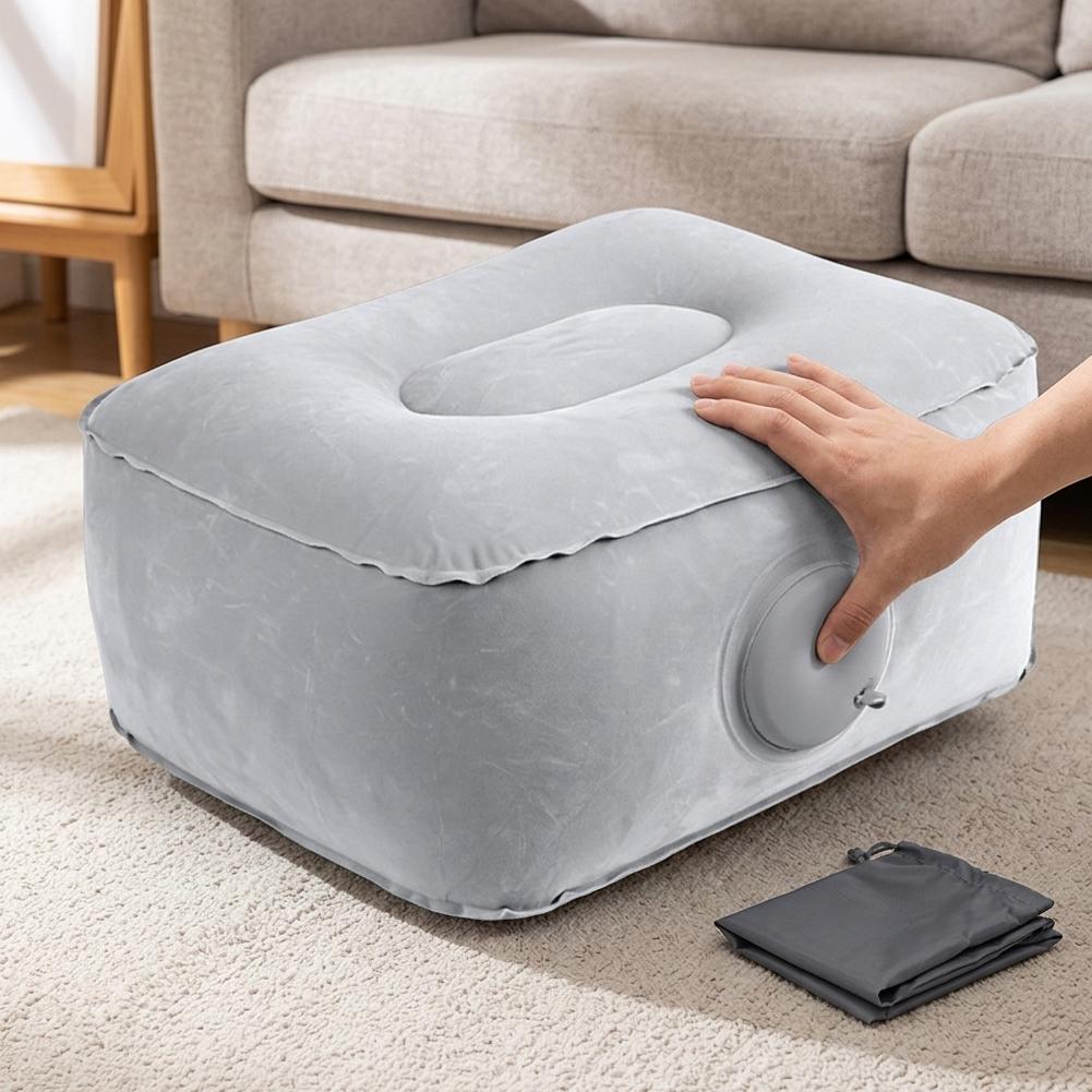 プレス式空気注入式エアクッションポータブルフットレストシート - Office Footrest Cushion のレビューと価格