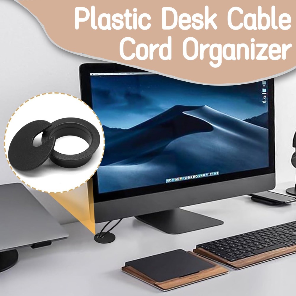 プラスチックワイヤー穴カバー 1.5/2/2.5 インチテー - Office Furniture Loft のレビューと価格