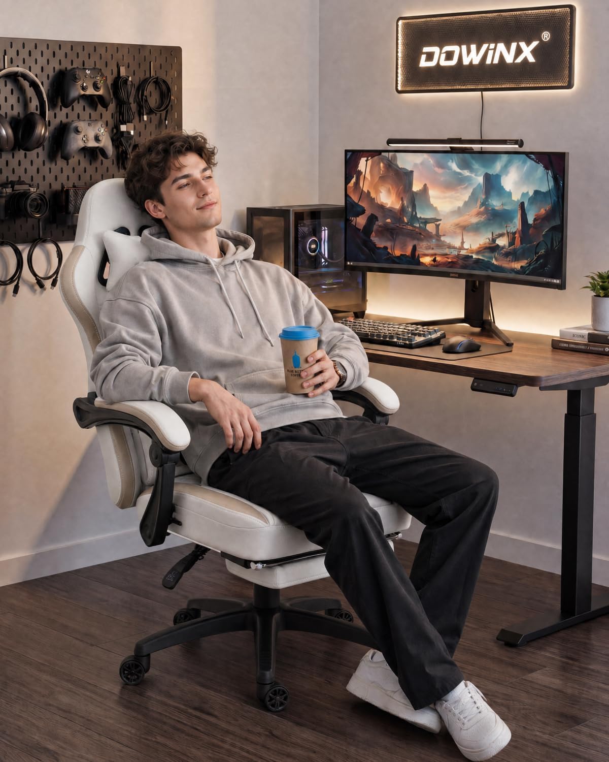 通気性のある生地のゲーミングチェア、ポケットスプリングクッシ - Office Footrest Cushion のレビューと価格