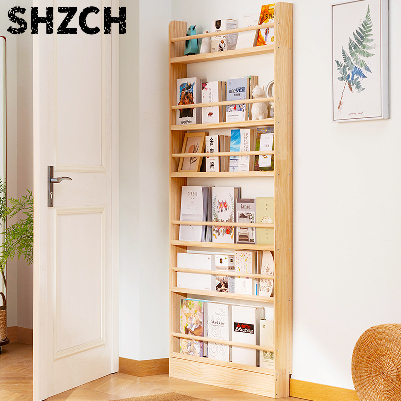 シンプルな木製本棚子供用絵本収納棚多用途フロア本棚リビングル - Bookshelf 5 Tier のレビューと価格