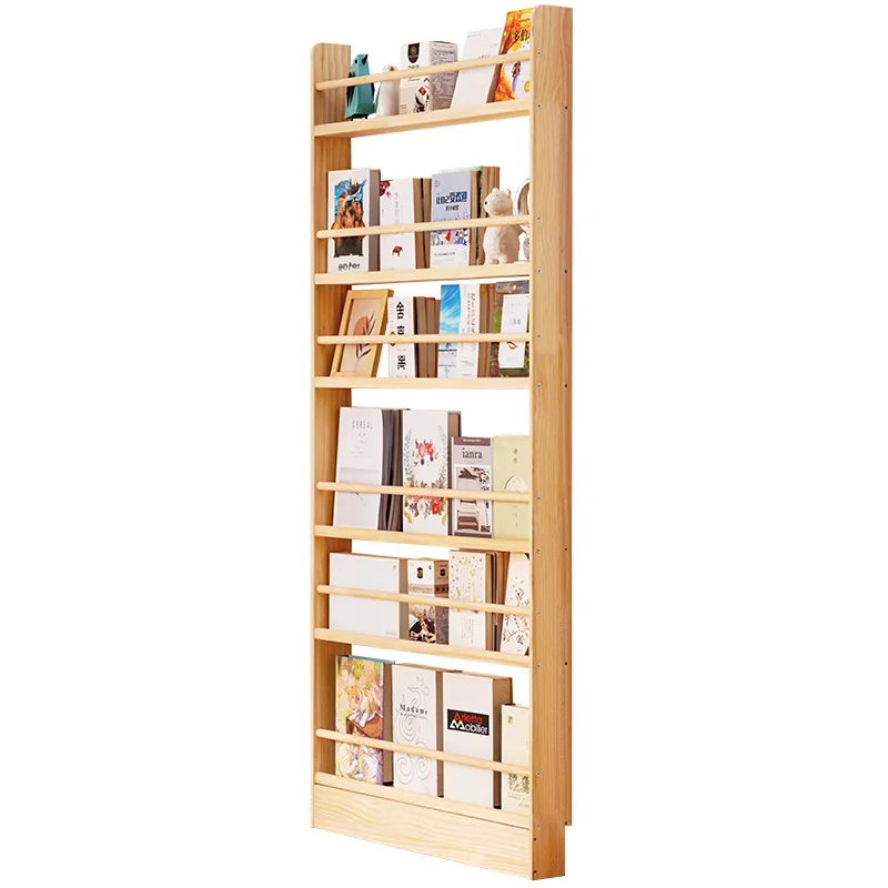 シンプルな木製本棚子供用絵本収納棚多用途フロア本棚リビングル - Bookshelf 5 Tier のレビューと価格