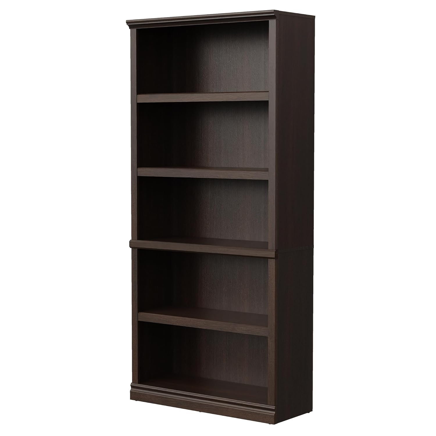 70インチの高さ、5段のオープンウッドブックシェルフ、床置き - Bookshelf 5 Tier のレビューと価格